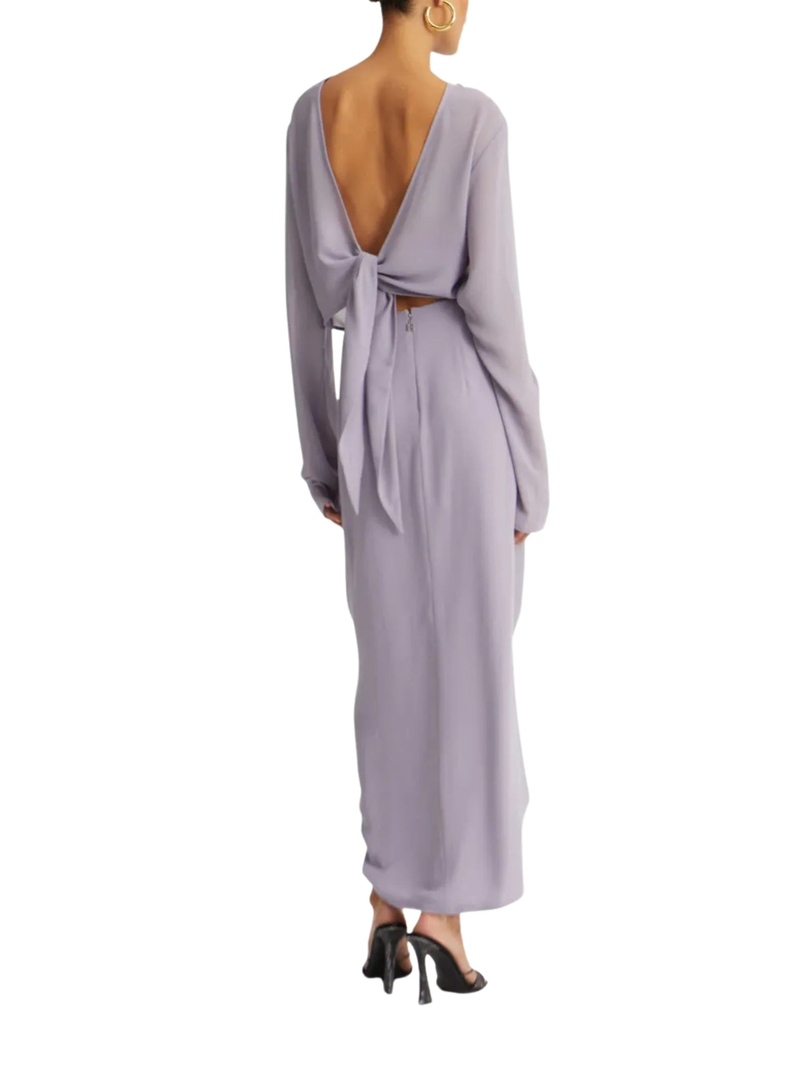 Crepe knot skirt
