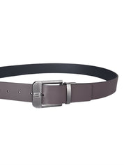 Reversible belt calfskin n.blue & dbrown