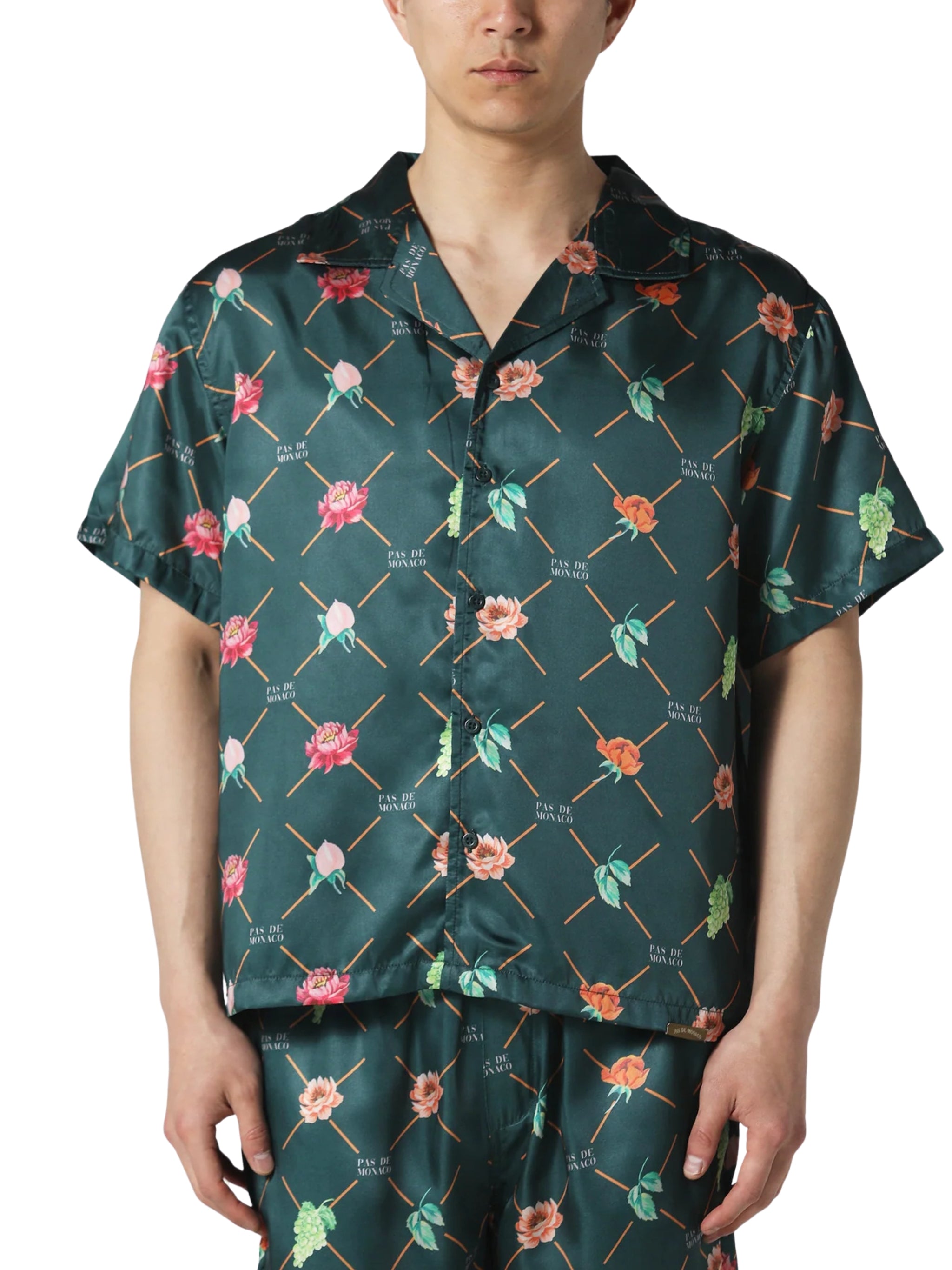 FRUIT MONOGRAM CUBAN SHIRT