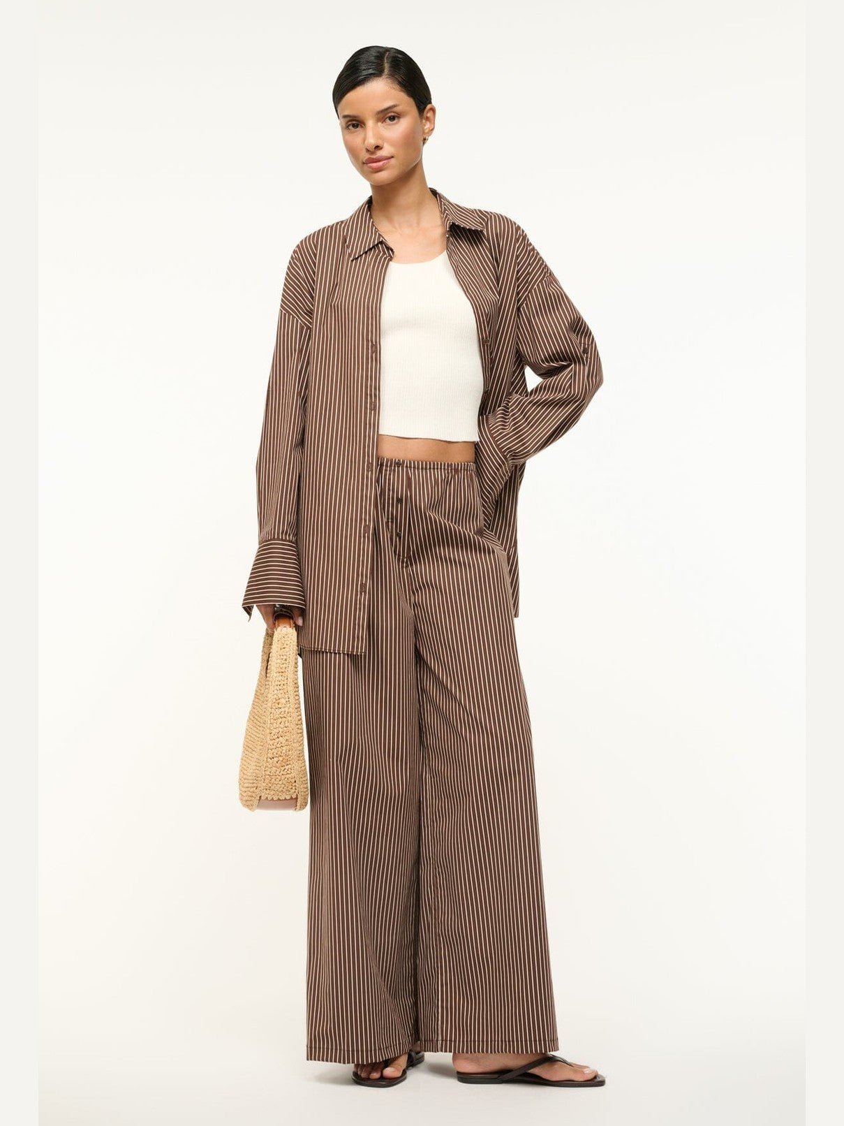 Bonfire pant dark oak micro stripe