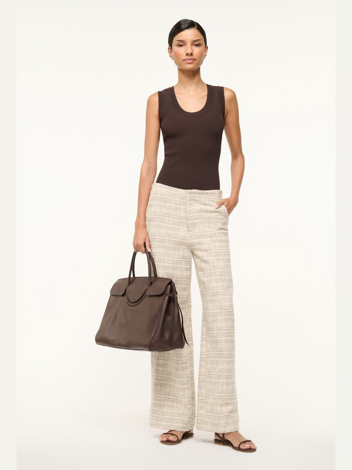 Lilia pant ivory multi