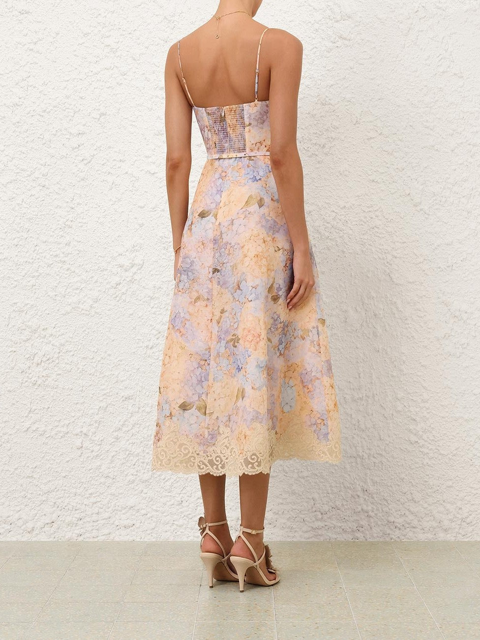 Valiant tucked midi dress