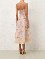 Valiant tucked midi dress