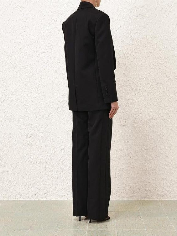 Illustration straight tux pant