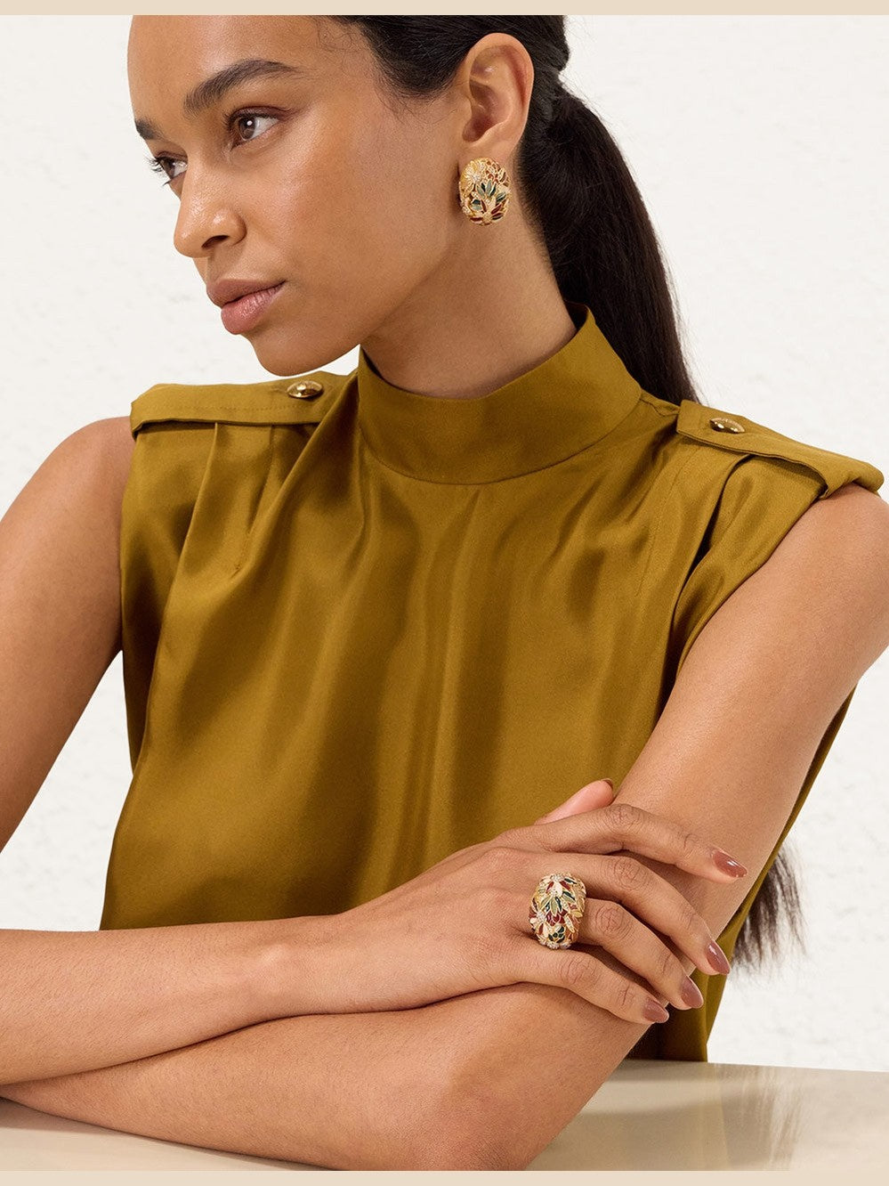 Botanica cocktail ring