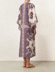 OTTIE KAFTAN MIDI DRESS