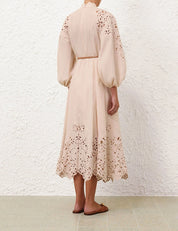 WYLIE EMBROIDERED BILLOW DRESS