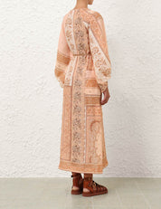 LUCKY TUNIC MIDI DRESS