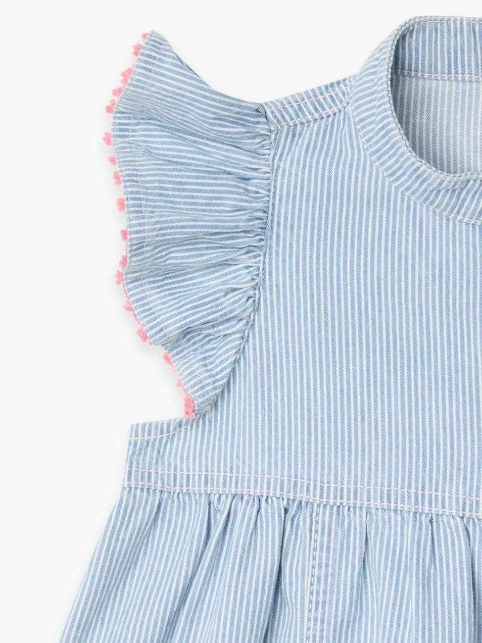 Wylie kids denim flutter dress