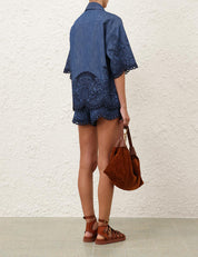 COCO EMBROIDERED DENIM SHIRT