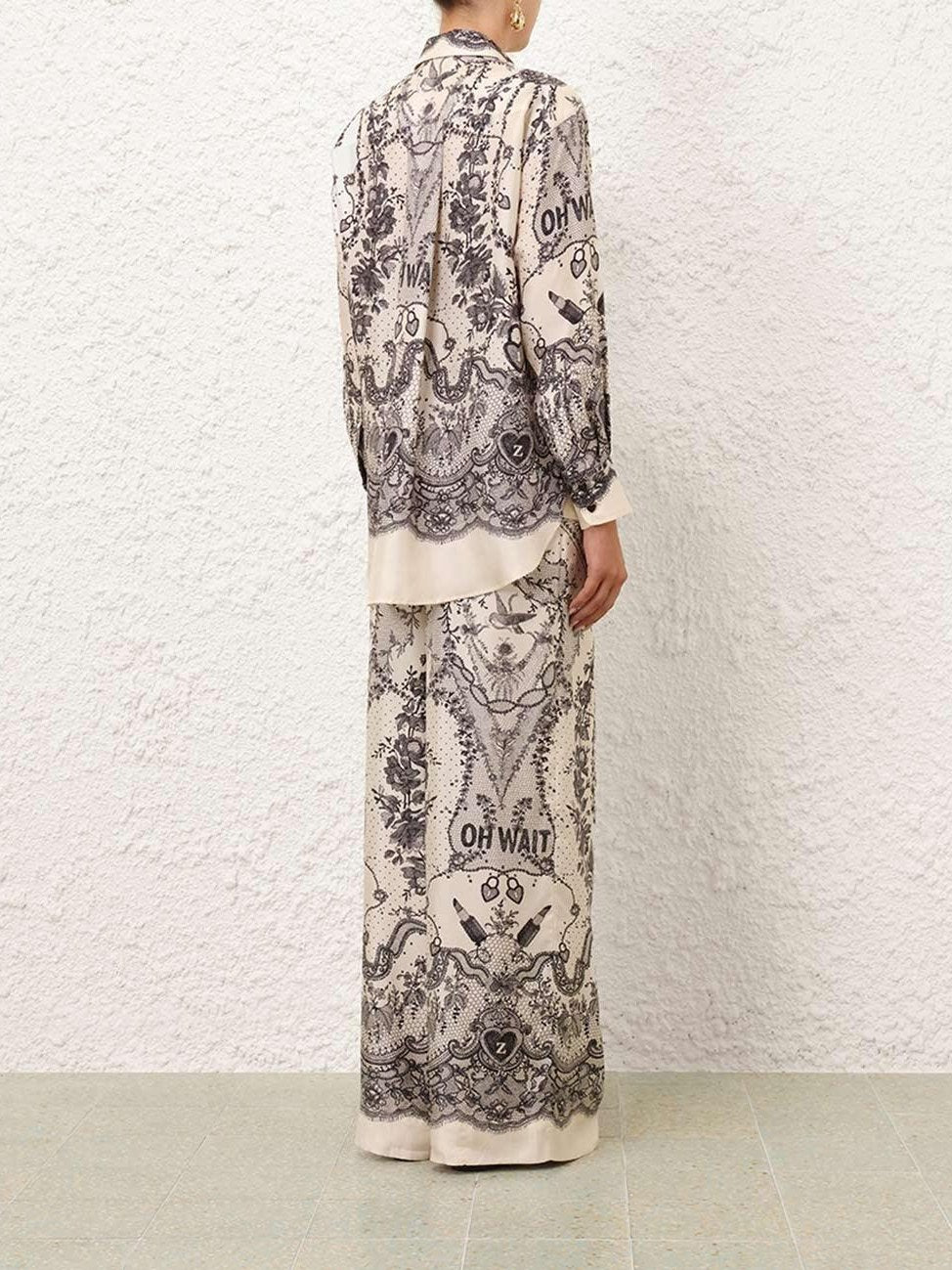 Crush draw waist pant