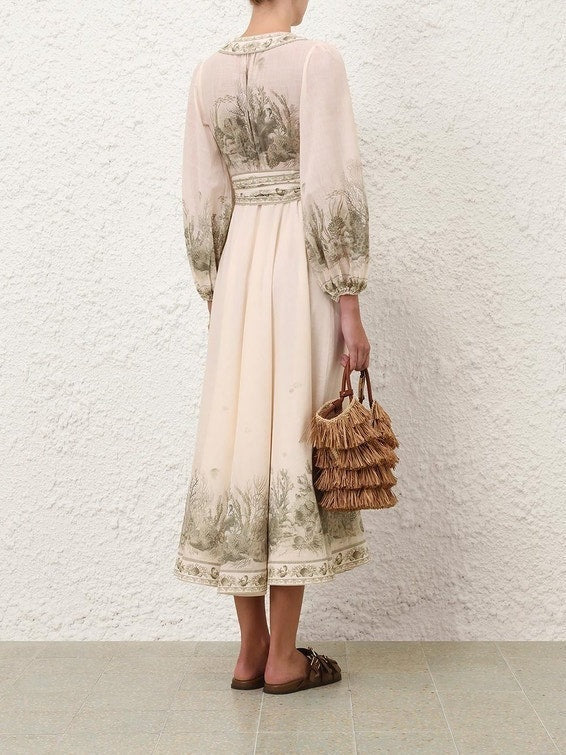Wanderlust wrap midi dress