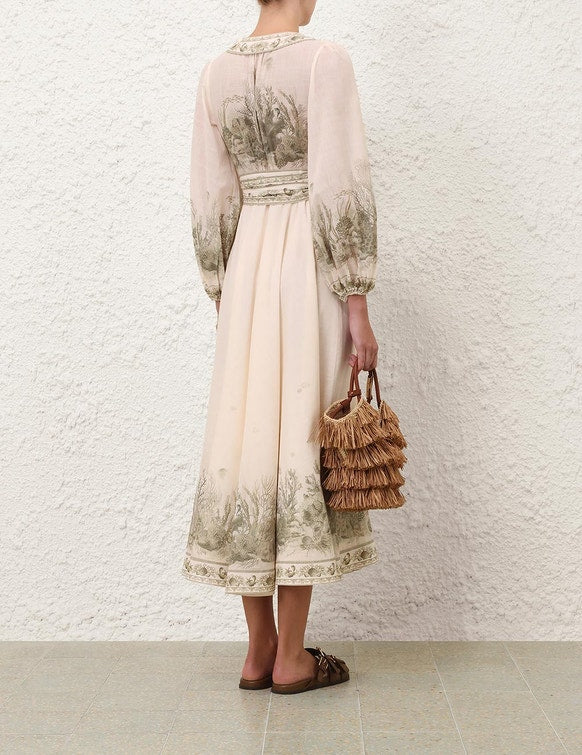 Wanderlust wrap midi dress