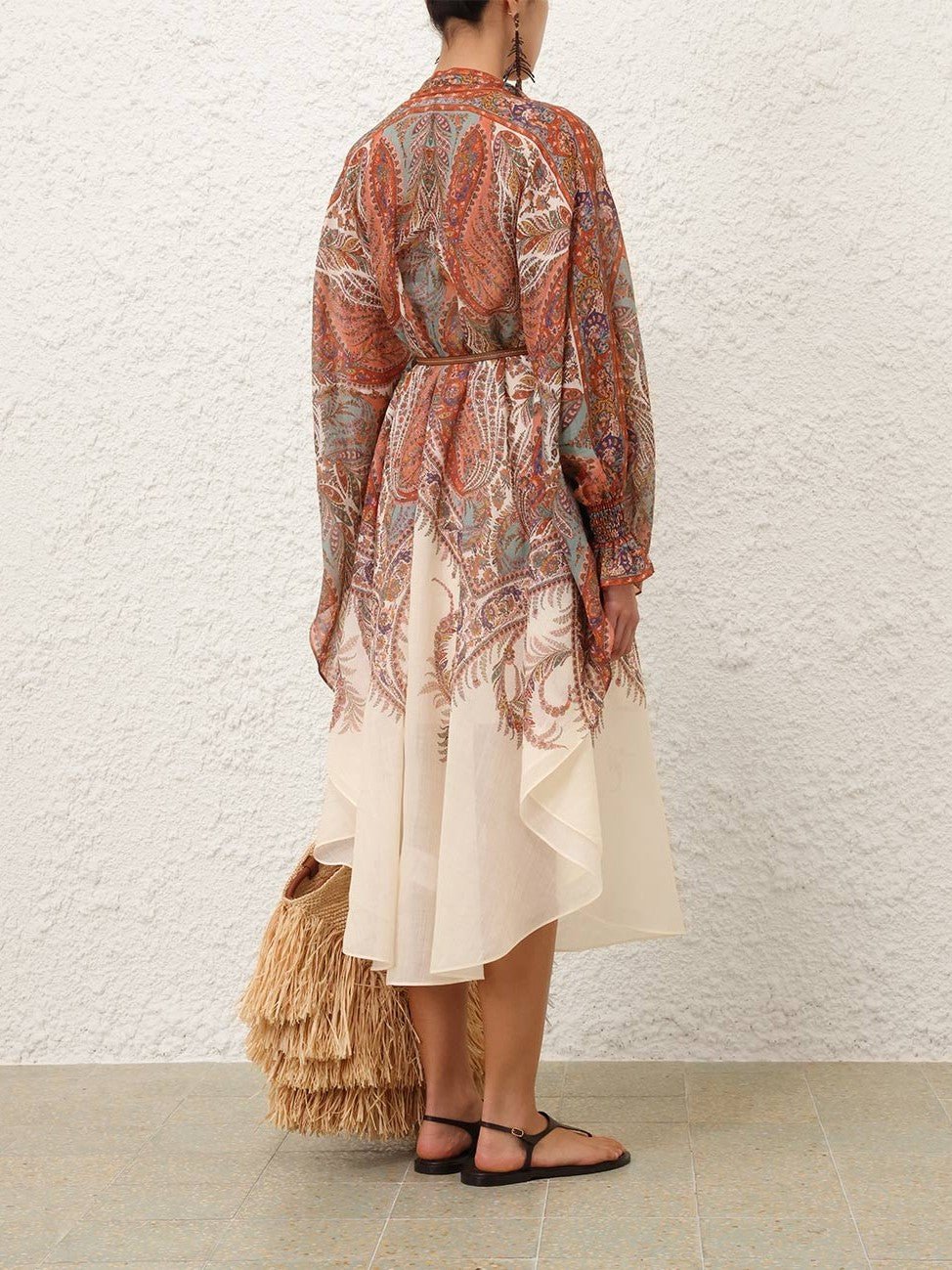 Rhiannon tie neck midi dress