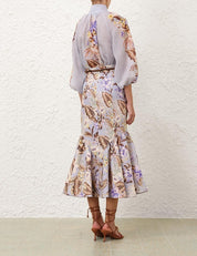 COCO FIT AND FLARE MIDI SKIRT