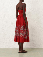 Rhiannon corset midi dress