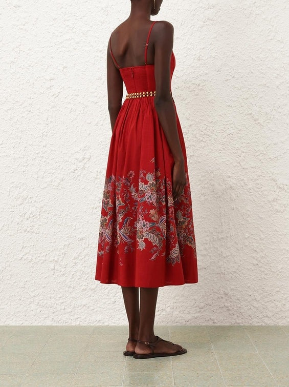 Rhiannon corset midi dress