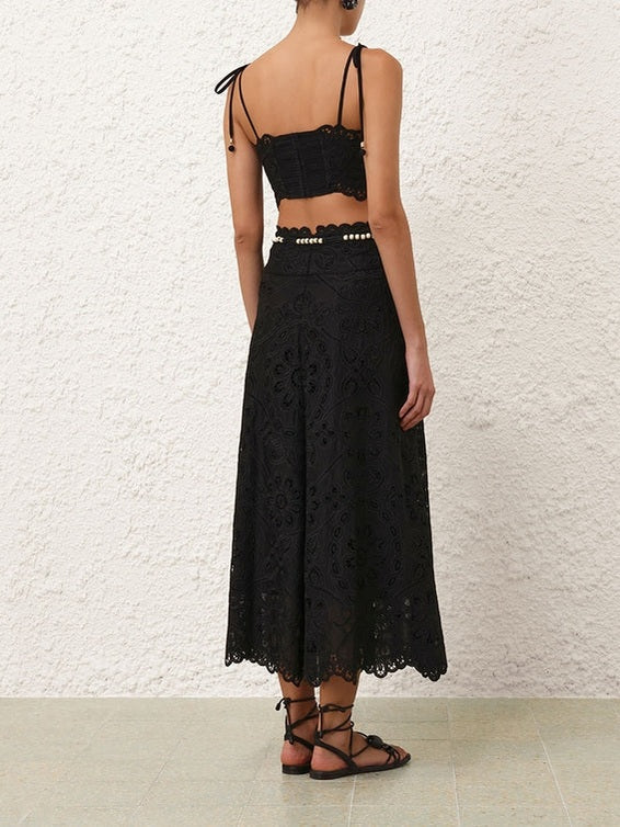 Rhiannon embroidered skirt