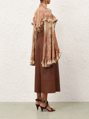 Hypnotic burnout blouse