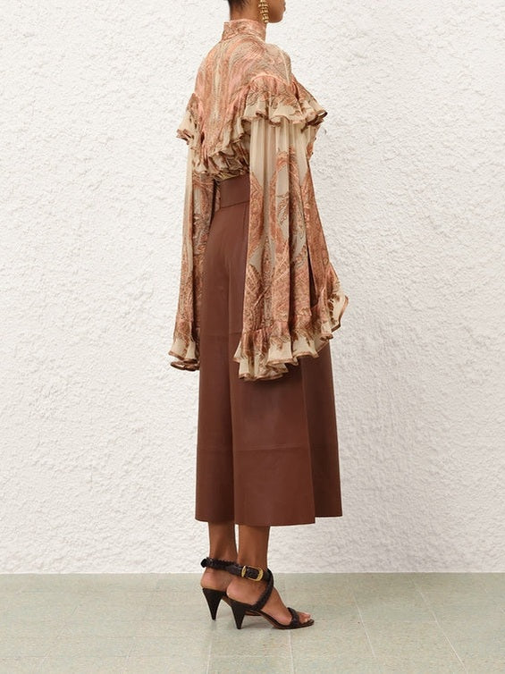 Hypnotic burnout blouse