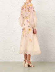 MEMENTO EMBROIDERED MIDI SKIRT