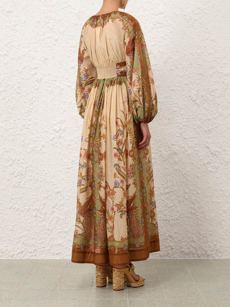 Indra waisted maxi dress