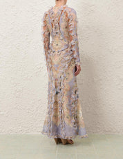 Rebellion scallop maxi dress