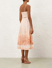 Wanderlust corset midi dress