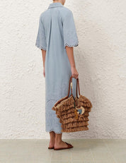 Daylight denim midi dress