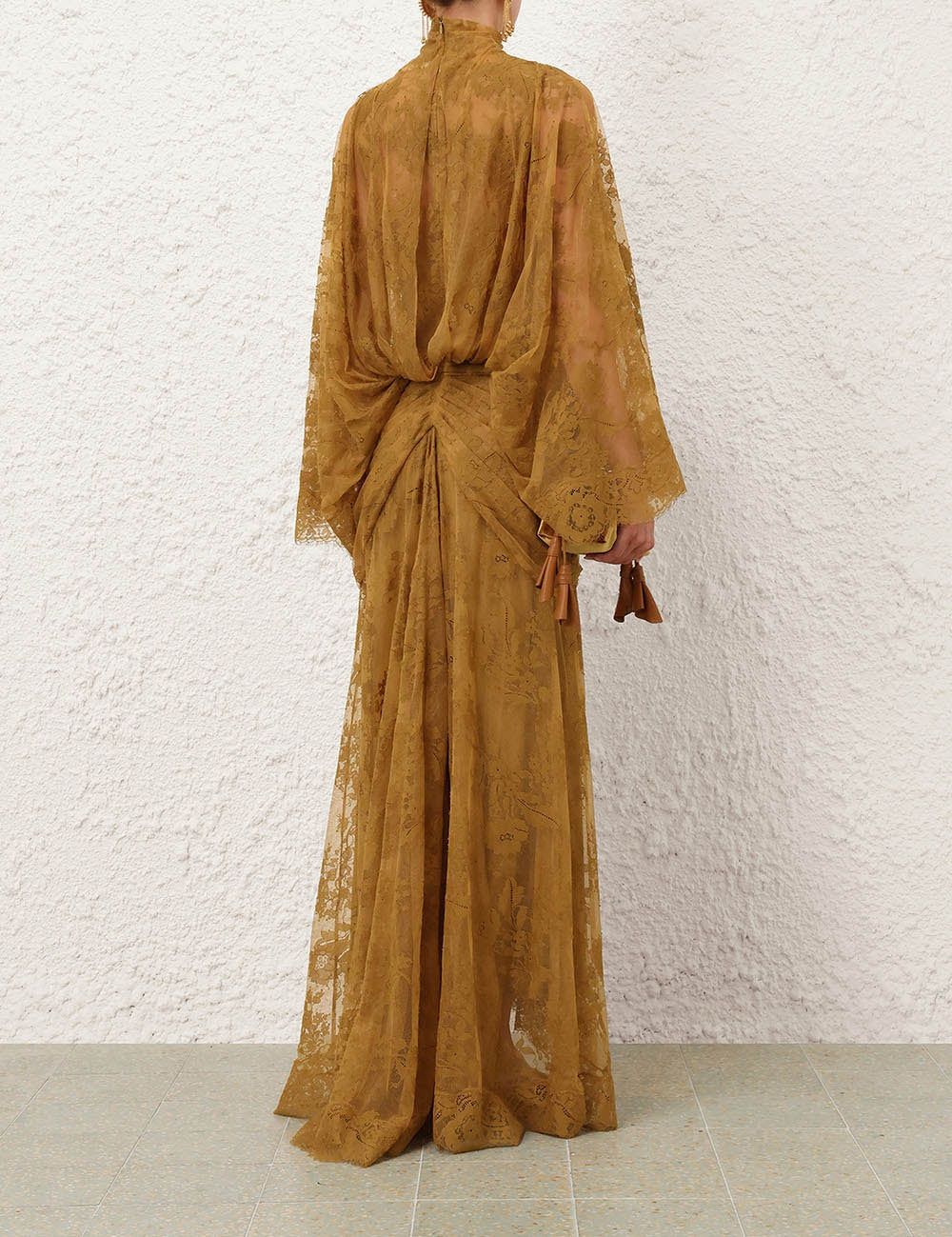 Ascent batwing lace gown