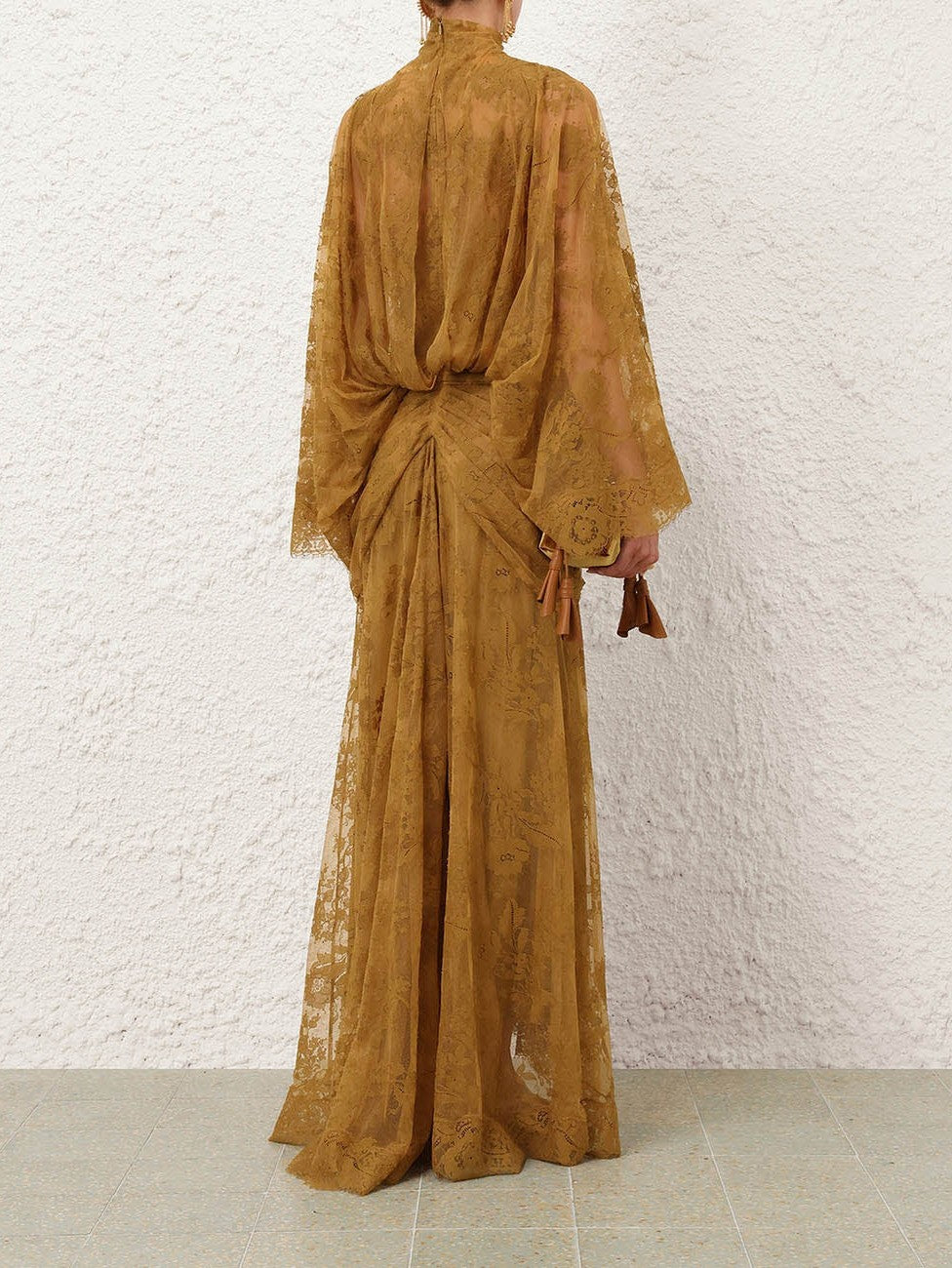 Ascent batwing lace gown
