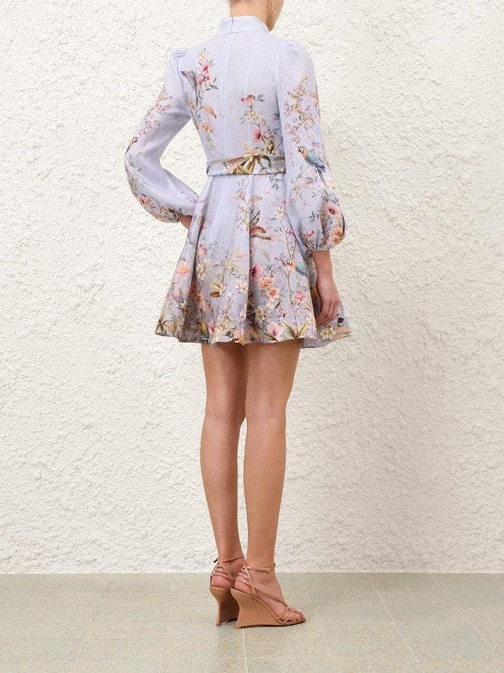 Rebellion button mini dress