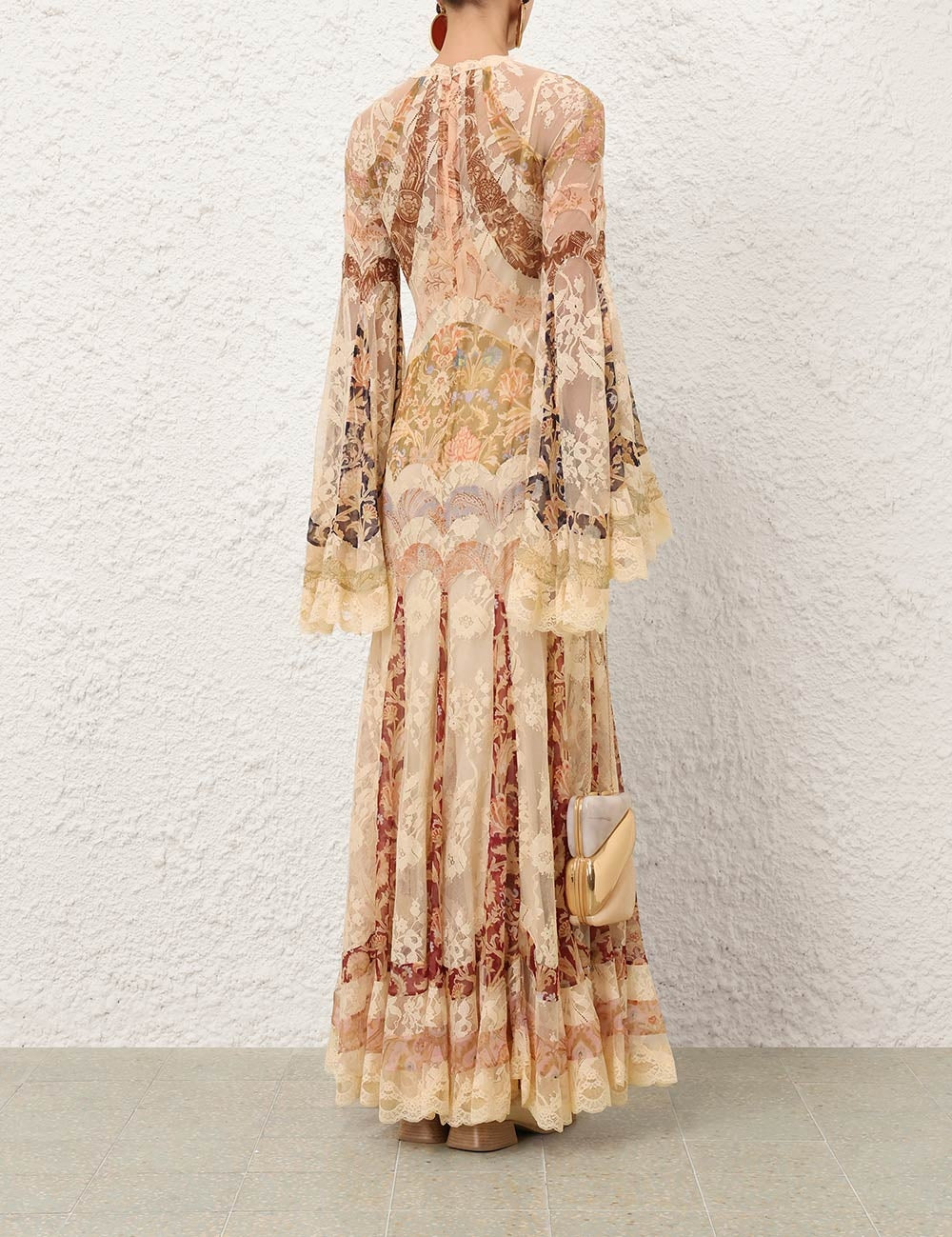 Valiant panelled gown