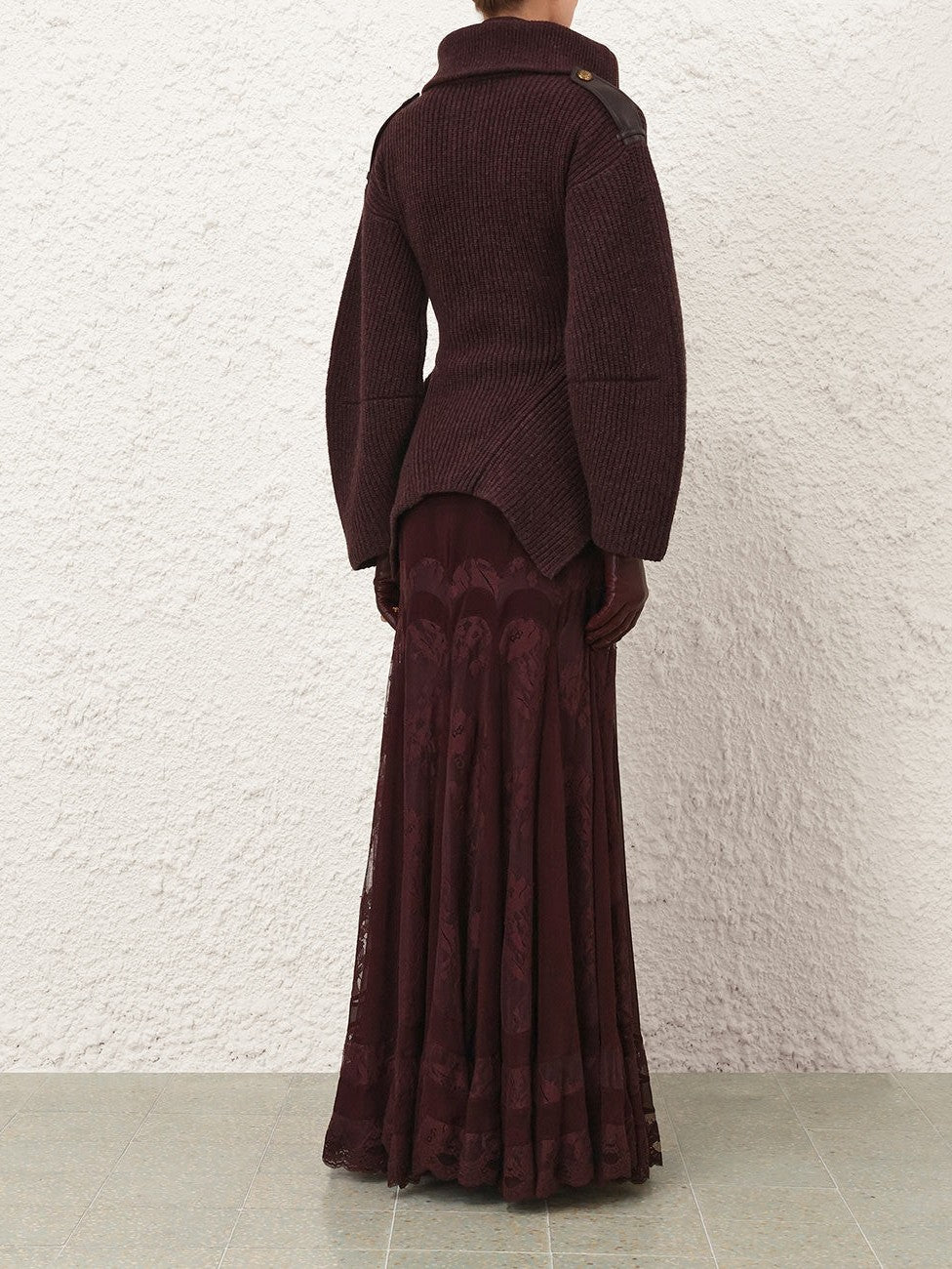 Valiant panelled maxi skirt