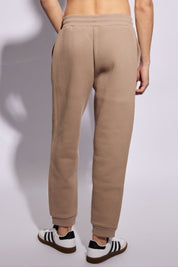 AMI ALEXANDRE MATTIUSSI BROWN SWEATPANTS WITH LOG