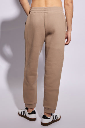 AMI ALEXANDRE MATTIUSSI BROWN SWEATPANTS WITH LOG