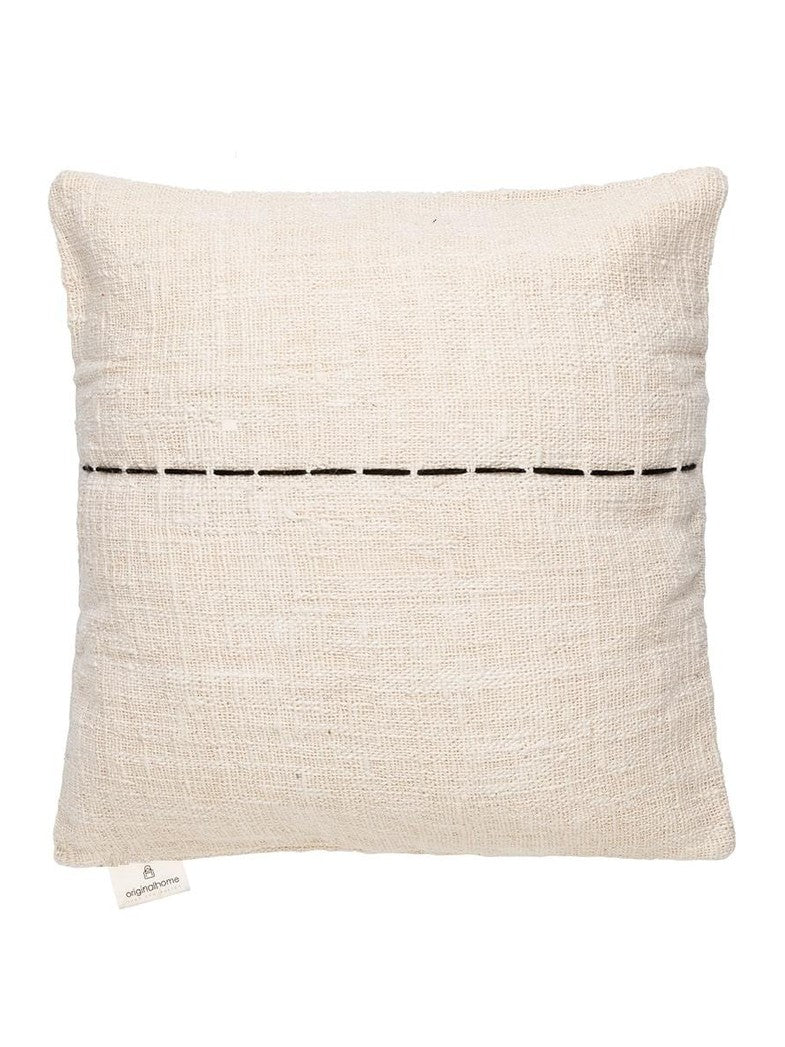 Cushion waste cotton graphic black