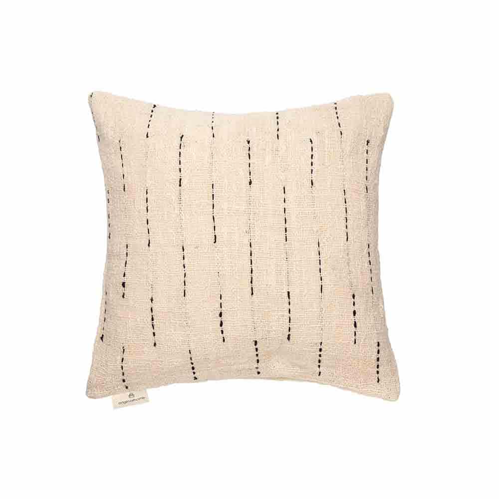 Cushion Waste Cotton Dotted Black