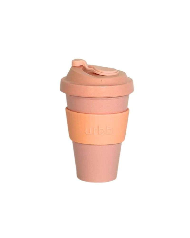 Urbb-Biodegradable-Bamboo-Coffee-Cup-Peach-Petal