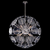 Genesis Ten-Light Pendant Acrylic Sphere Polished Nickle نجفة