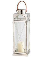 Lanterna candleholder | polished nickel - large