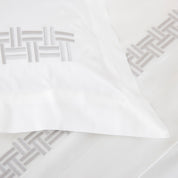 BASKET WEAVE EMBROIDERY DUVET COVER