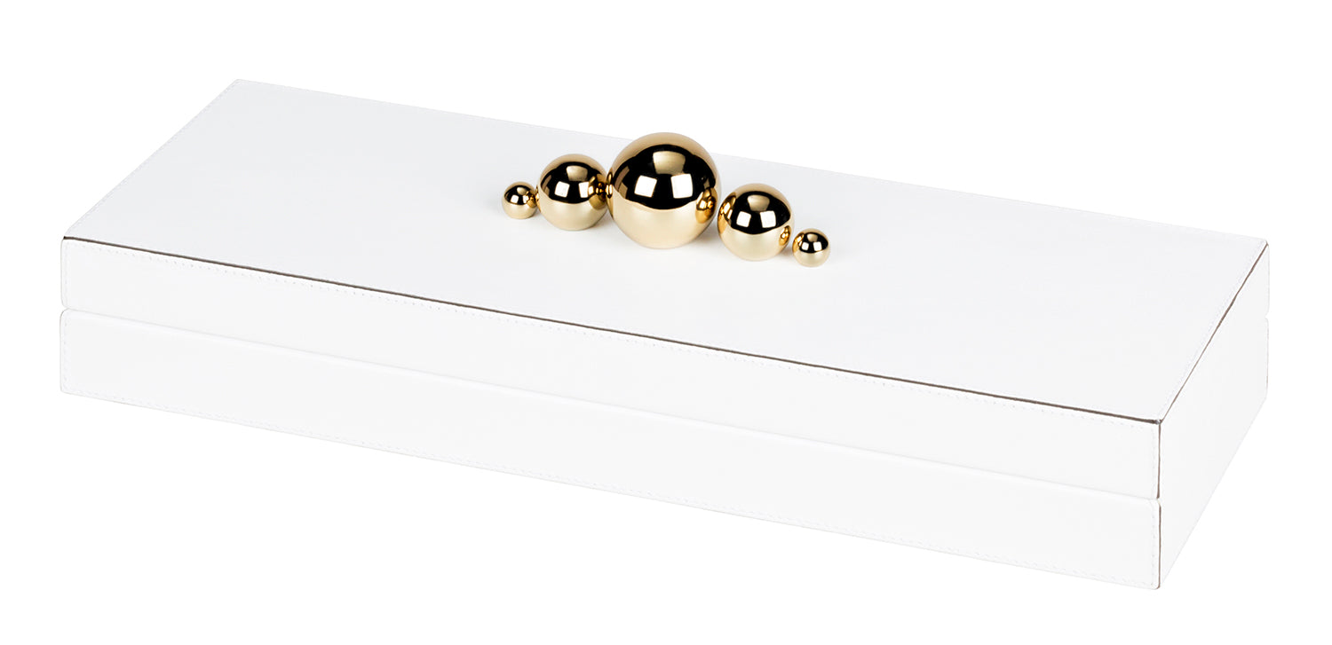 Champagne 5 Spheres Box Long Rectangular Low