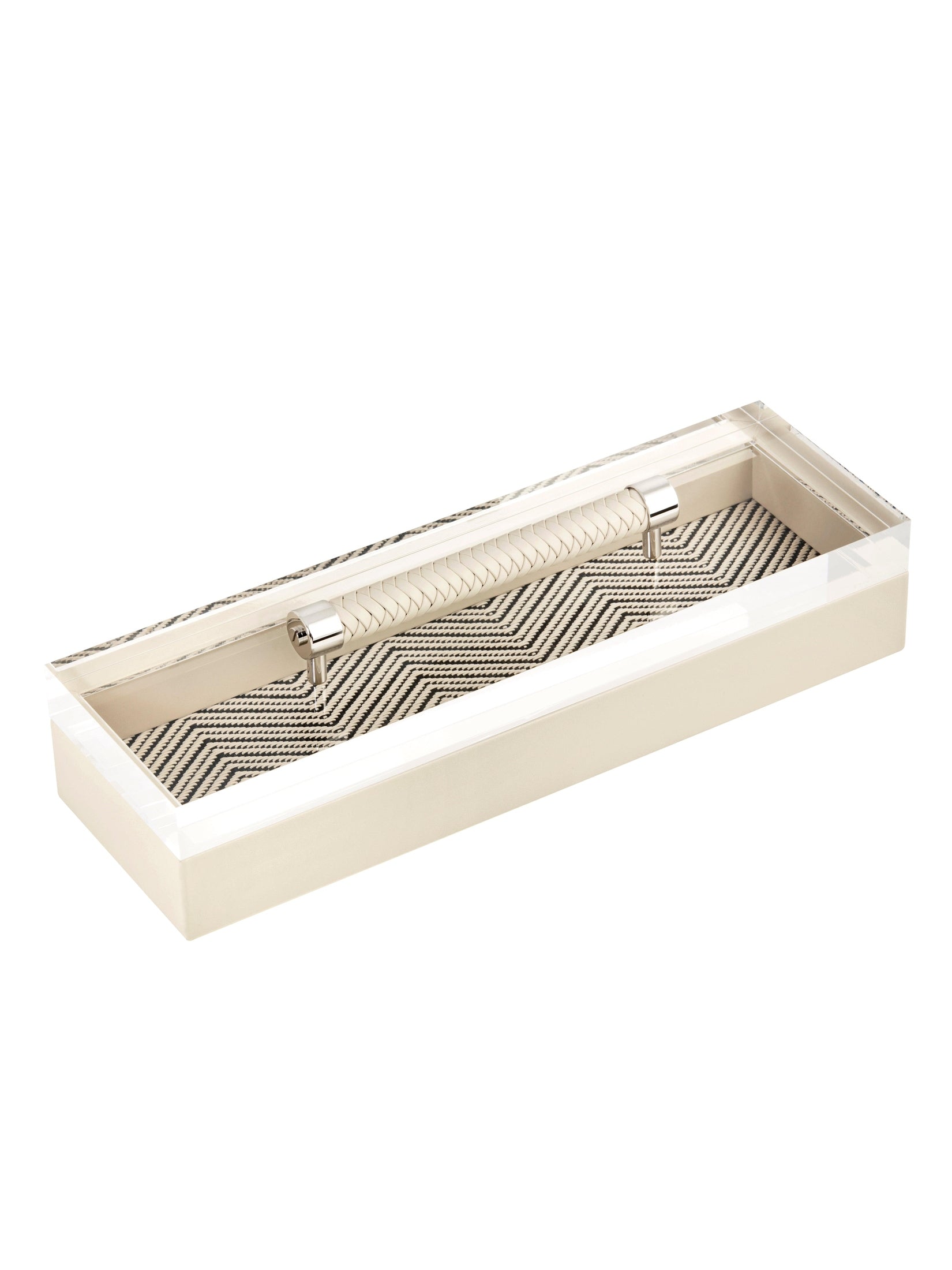 Riviere diana waxed cotton long rectangular box