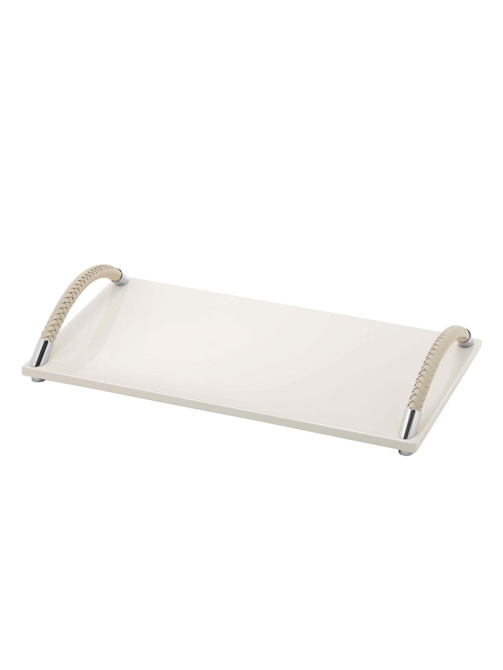 Riviere tray leather curved handles