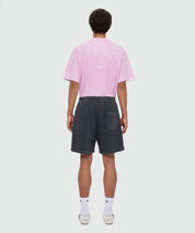 Anthracite grey cotton fleece Bermuda shorts