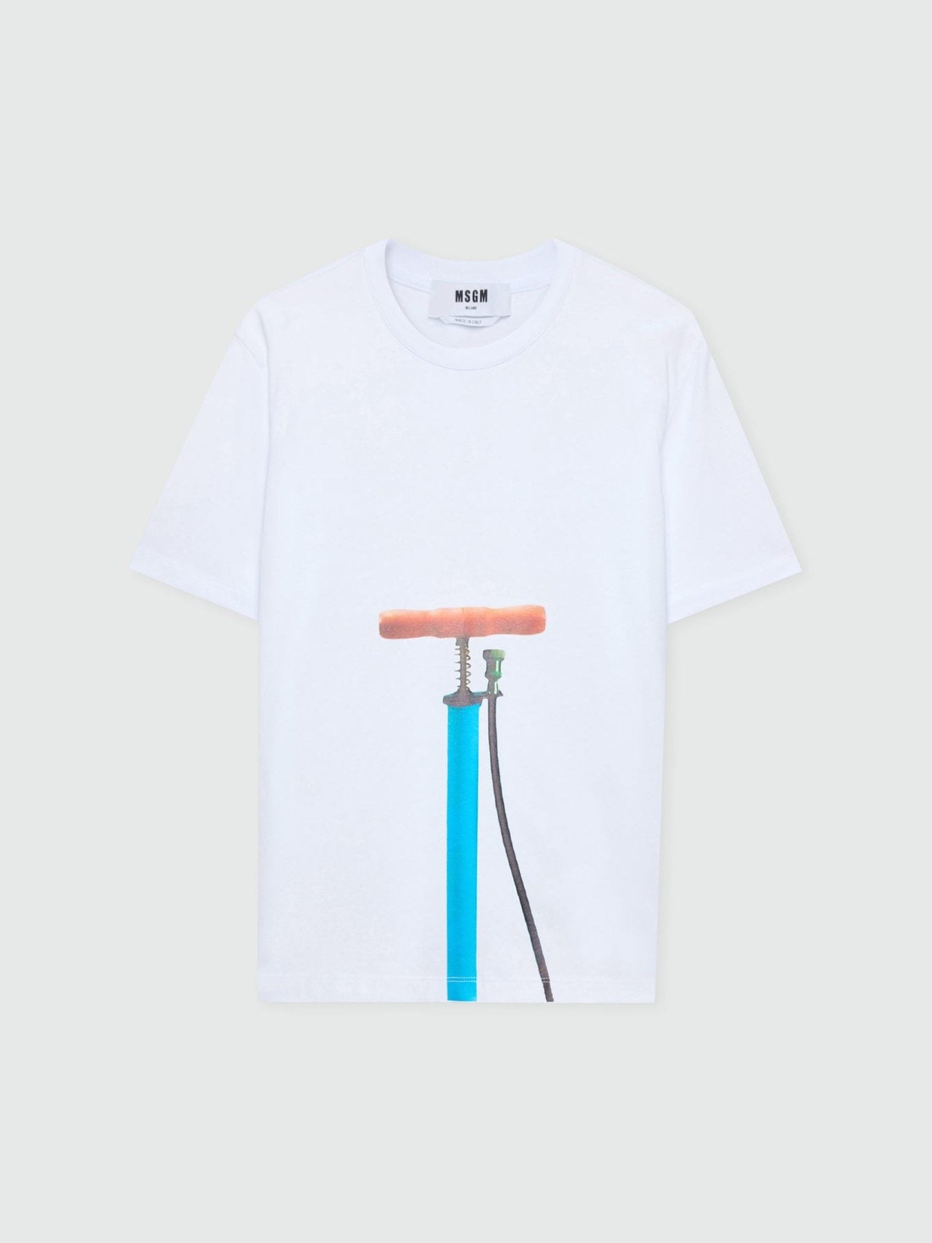 White short-sleeve cotton jersey T-shirt