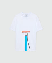 White short-sleeve cotton jersey T-shirt