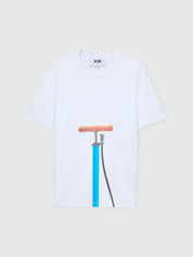 White short-sleeve cotton jersey T-shirt