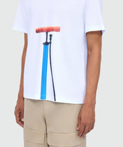 White short-sleeve cotton jersey T-shirt